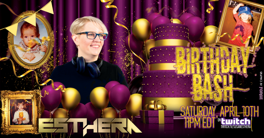 Birthday Bash Livestream Event Flyer