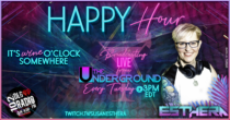 Happy Hour Livestream Event Flyer