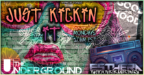 Just Kickin’ It Livestream Event Flyer