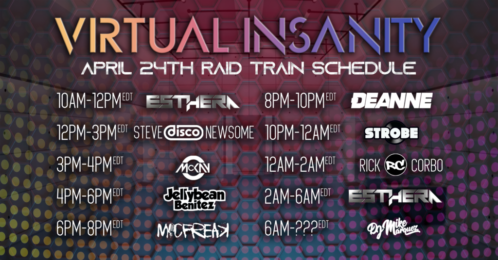 Virtual Insanity Livestream Event Flyer