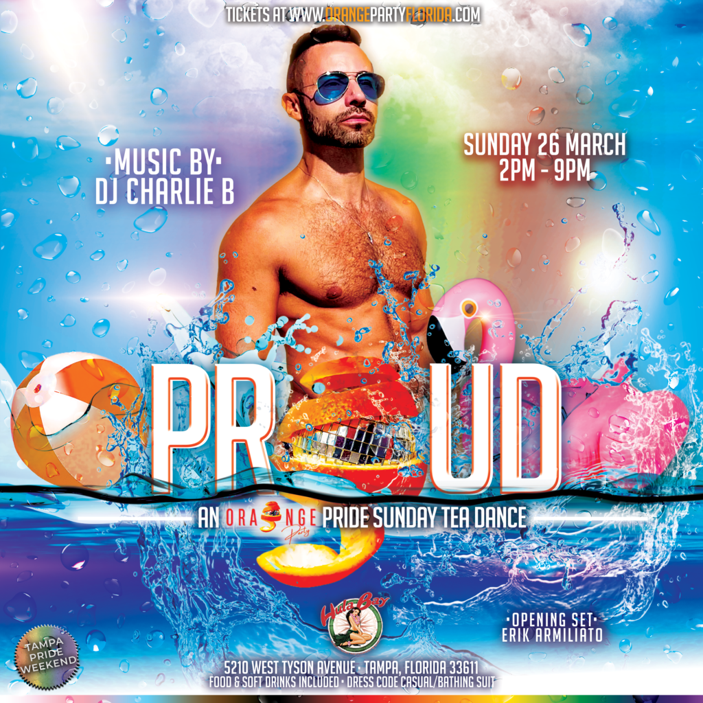 “Proud” Orange Party Event Flyer