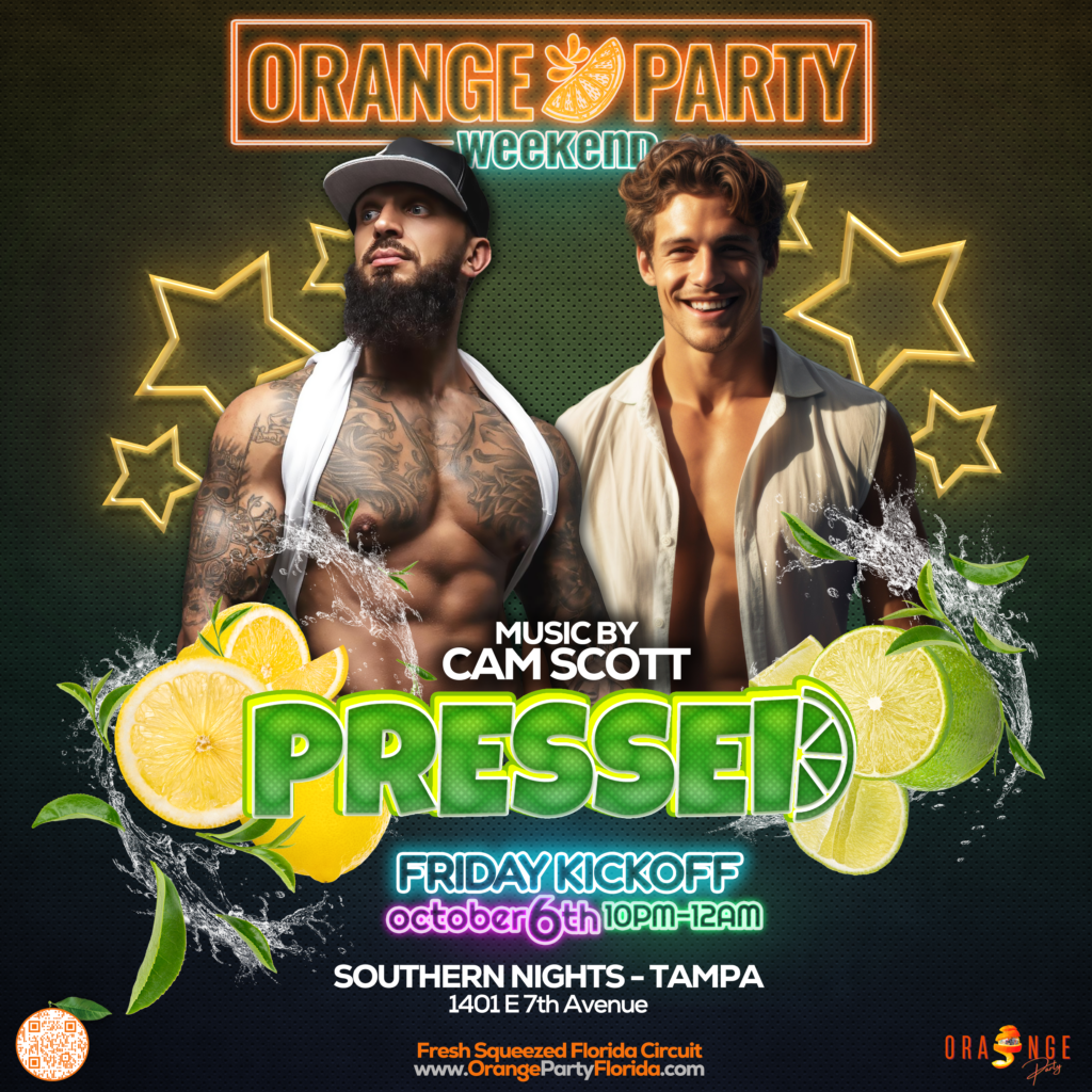 Orange Party Weekend :: Pressed Flyer