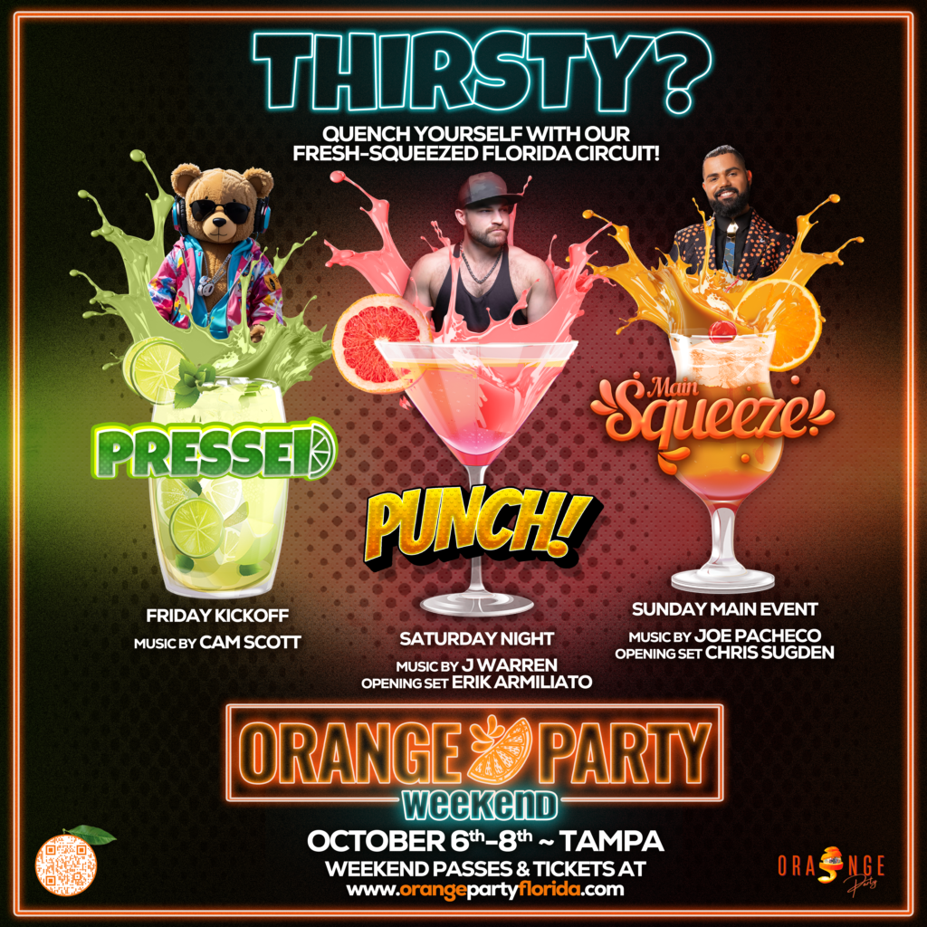 Orange Party Weekend :: Line-Up Flyer